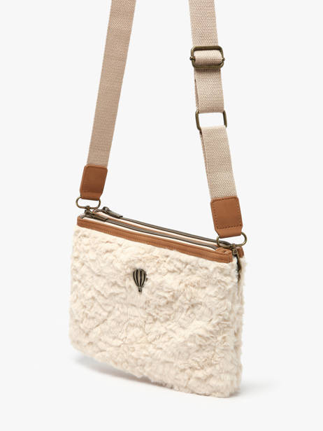 Cross Body Tas Doudou Le voyage en panier Beige doudou AHP253 ander zicht 2